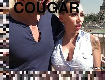 Amazing Darkhair Babe Cougar Had Sex In The Paris