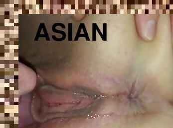 asiatisk, masturbation, gammal, utomhus, fitta-pussy, brudar, tonåring, hemmagjord, slyna, thailändsk