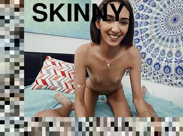 Slim Natalia Nix sits down on Tony Rubino's dick on camera