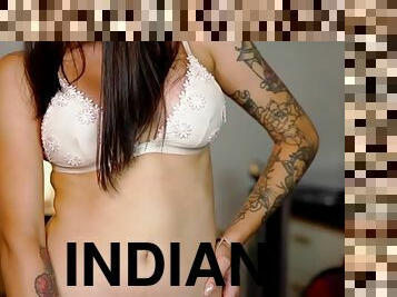 indien, webcam, belle, parfait