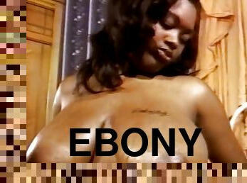Ebony gets her huge tits fucked