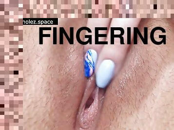 The hottest close-up fingering scene