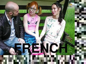 Kira Roller And Lilu Moon - And Hard Fucked By A Big French Cock