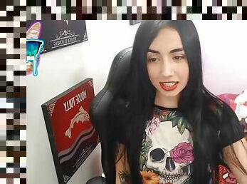 Nice brunette on webcam