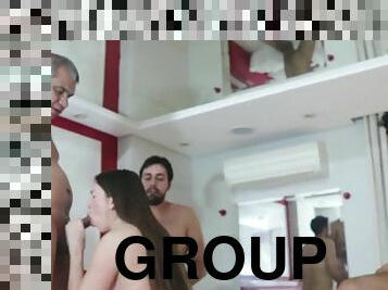 Latina teen slut group sex video