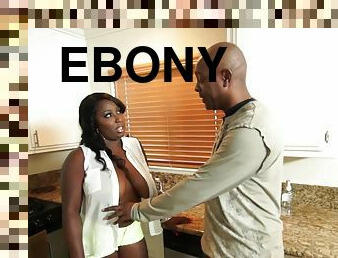 Ebony Wife Knows How To Bang Her Husband