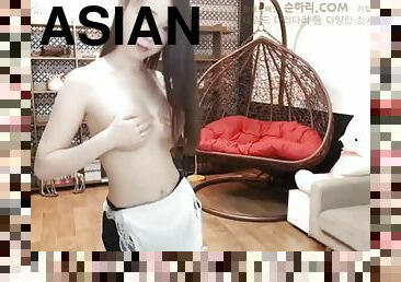 Teen Asian korean thrilling webcam video