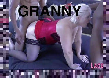 mature, fellation, granny, interracial, milf, hardcore, branlette, gangbang, black, trio