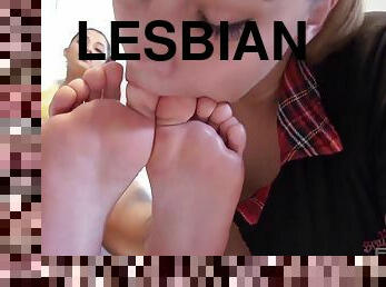 amatorskie, lesbijskie, stopy, fetysz