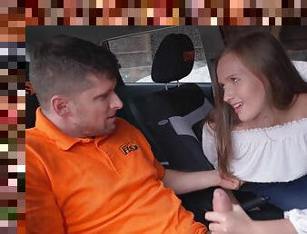 Driving instructor pounded hot busty minx