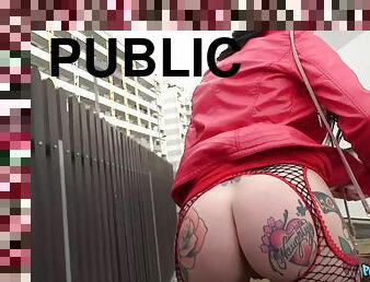 Big Knockers And Tattoos Humped Outside 1 - Public Agent