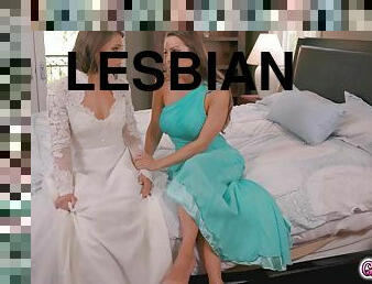 Abigails kiss Adrianas to start lesbian sex - adriana chechik