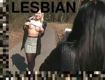 Stunning lesbian amazing porn clip