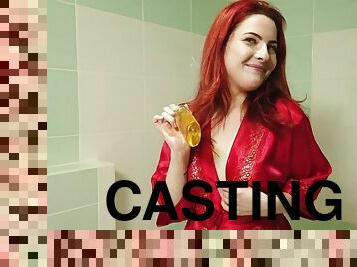 gros-nichons, fisting, chatte-pussy, fellation, ados, maison, casting, rousse