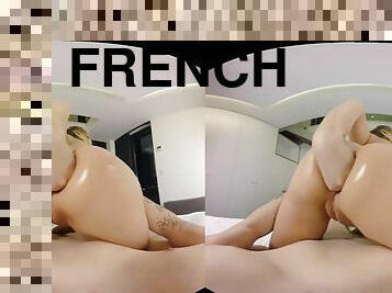 My French Stepsister, Anna Polina - hardcore POV VR with anal fisting & mouthful cumshot