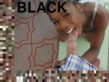 Salacious black bimbo Hazel Grace filthy porn clip