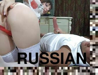 Russian Mom Plays With Throbbing Wiener And Fucking Herself Up The Ass