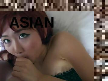 Redhead Asian 18Yo In Corset Taking Selfies During Coitus [HarrietSugarCookie]
