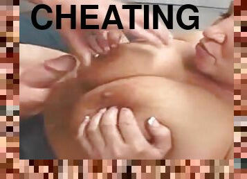 Cheating blonde british stepmother and housewife penetrated
