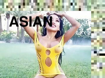 asiatique, gros-nichons, en-plein-air, babes, gros-seins, seins, solo, exotique