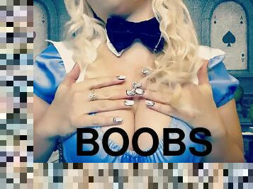 Down The Rabbit Hole: sexy blonde bunny with big tits