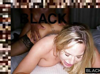 BLACKEDRAW Trophy wife fucks big black dick in hotel and calls husband