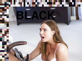 Darkhaired Babe secretary fucks her black boss