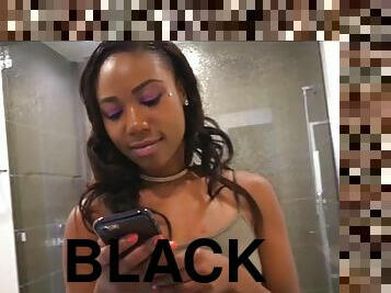Black teen stepsister fucked for spying on white stepbrother POV