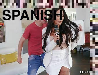 Funny spanish dude Jordi wants wet pussy of hot MILF Lela Star