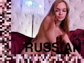 russe, amateur, jouet, doigtage, salope, webcam