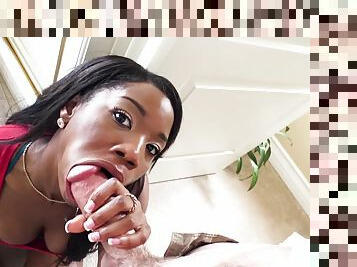 Mya Mays getting her wet cocoa pussy fucked balls deep