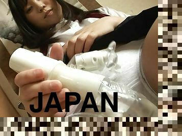 asiatique, masturbation, écolière, babes, ados, japonais, jeune-18, uniformes