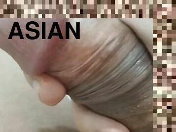 asiático, masturbação, magro, gay, punheta, massagem, ejaculação