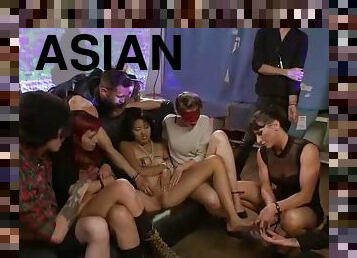 asiatique, anal, interracial, jouet, bdsm, sexe-de-groupe, double, première-fois, fétiche, bondage