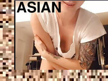 asiático, amateur, webcam, a-solas