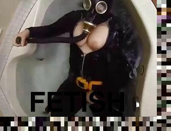 fetish, latex, masca, sub-apa