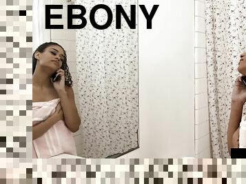 Ebony medium tits bj babe gets pussy reanimation by bf