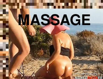 massage, strand, sperm