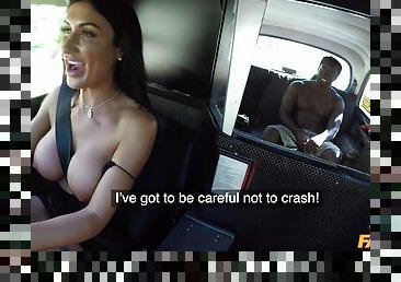 Female Fake Taxi - Horny Driver Hungry For Black Cock 1 - Freddy Gong