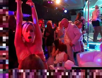 Nightclub party turns into an all out orgy bi