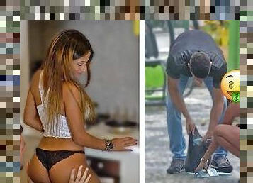 Sexy Brazilian Gold Digger Changes Her Attitude When She Sees His Cash