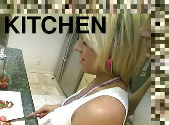 A big cock for kody kay in the kitchen