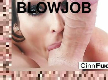 Christiana gets her pussy filled - Blowjob