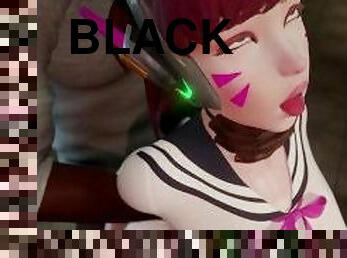D.Va Taking it From Behind After Class (Black)