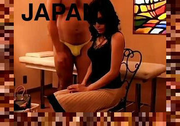 asiatique, japonais, massage