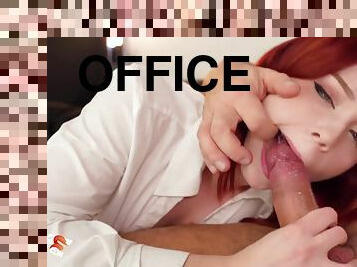 Slutty Secretary Deep Throat Rough Sex
