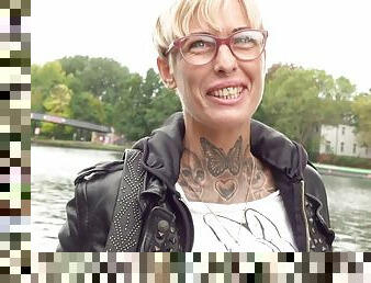GERMAN SCOUT - THIN PAINTED MUVA VICKY I PICKUP ROUGH FUCK IN BERLIN I RIMJOB AND DEEP THROAT - German