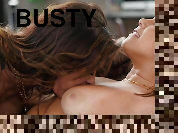 Busty Keisha Grey and Jenna Sativa breathtaking lesbian adult movie