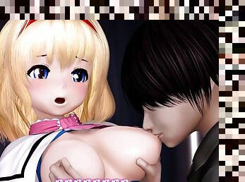 Japanese teenager girl in 3d games - Hard Core