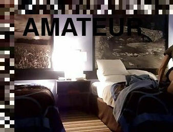 amateur, maison, espion, blonde, hôtel